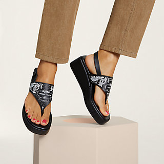 【HERMES】お洒落なデザインのプリント柄 ☆ Karima サンダル Karima sandal | Hermès Mainland China